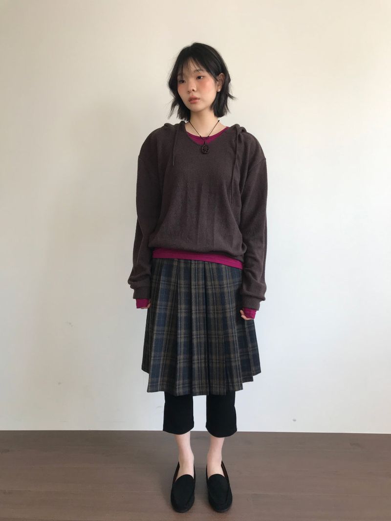 Lip Knit Hoodie (5Colors)