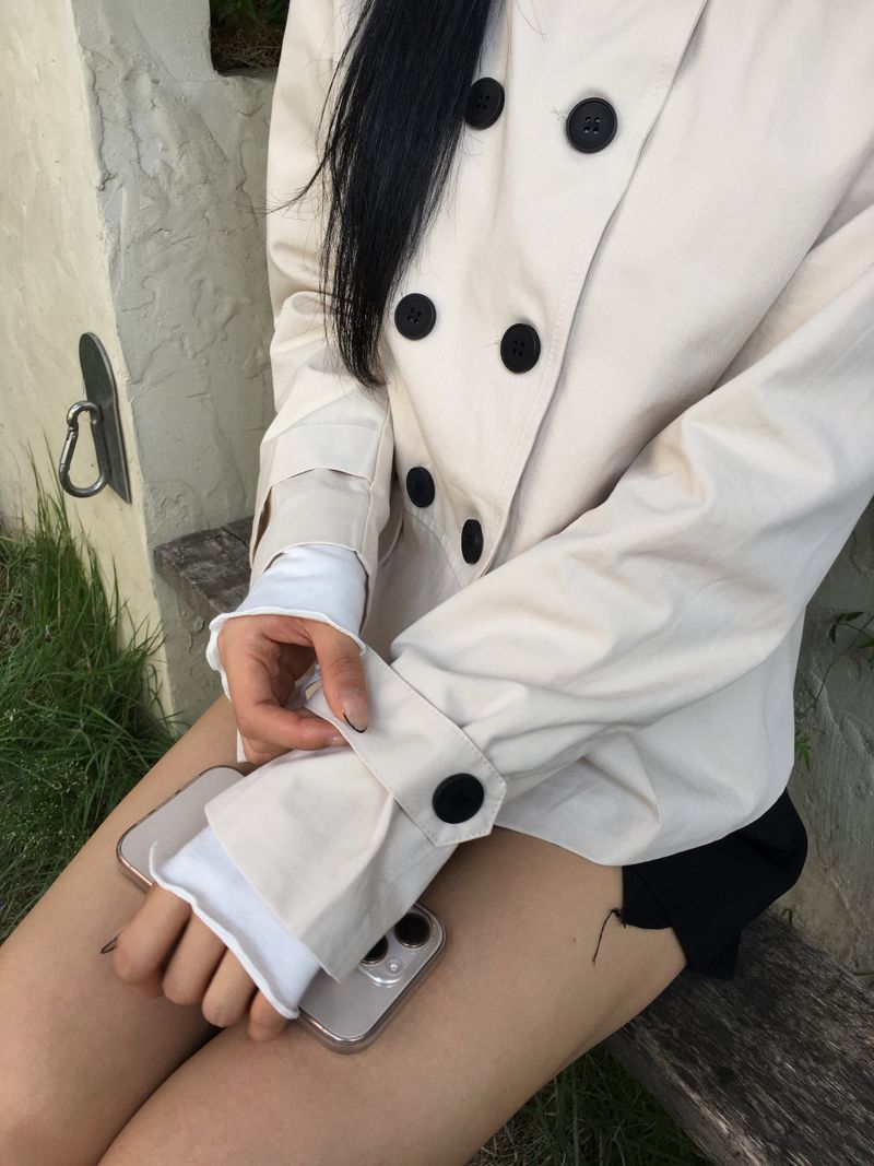 Ner Double Short Trench Jacket (2c)