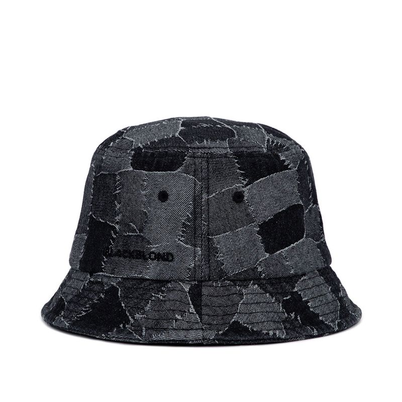 BBD Patchwork Denim Bucket Hat (Black)