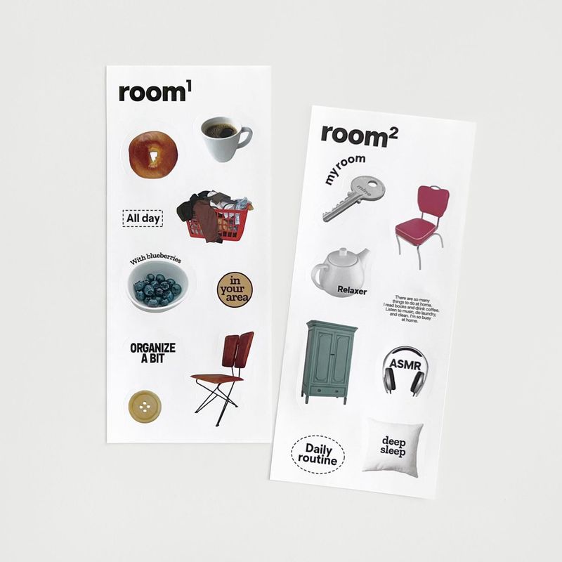oab room pack / scrap sticker set