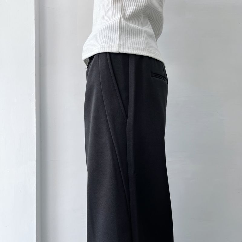 Bias Panel Wide Trousers