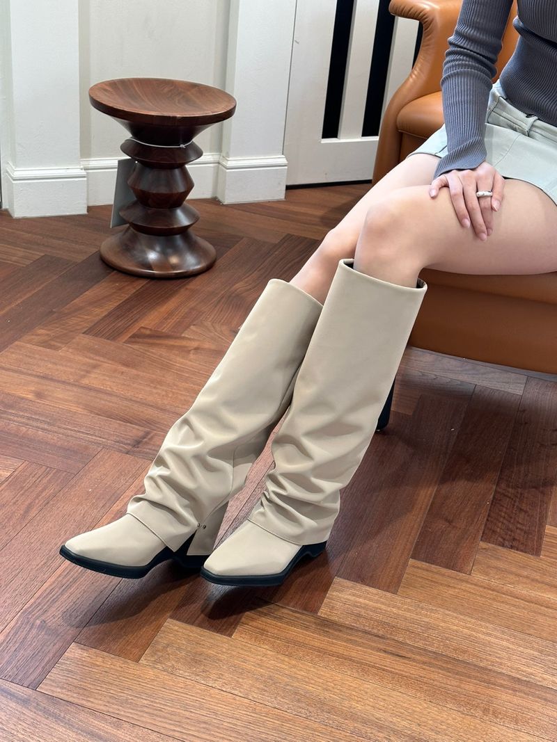 Hill Leg Warmer Long Boots beige
