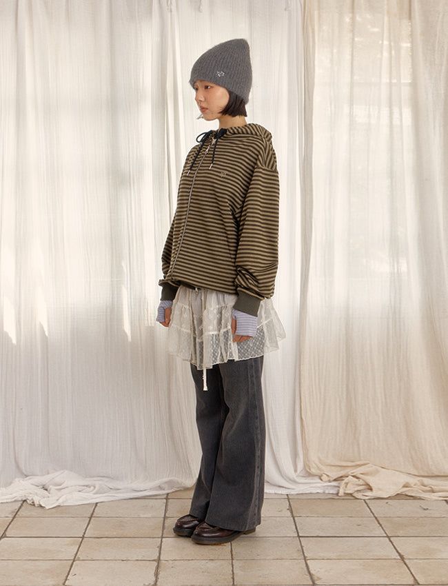 HAIRY KNIT BEANIE (GRAY)