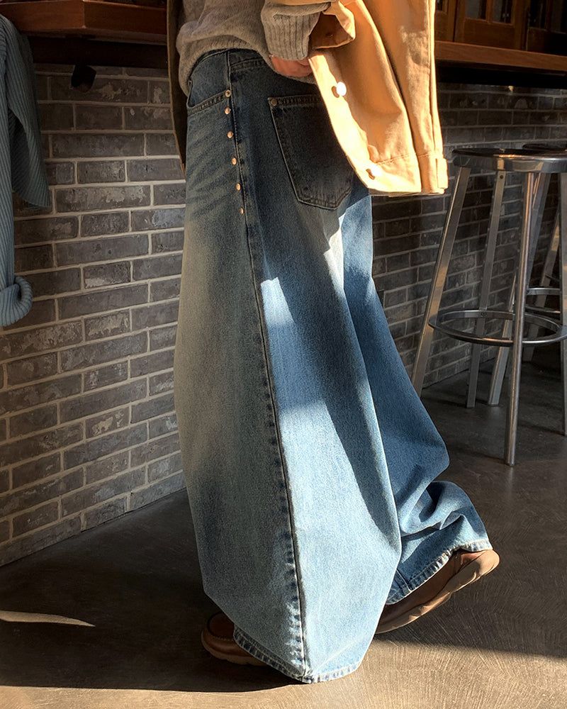 [ORIGINAL] PRESS BALLOON WIDE DENIM PANTS