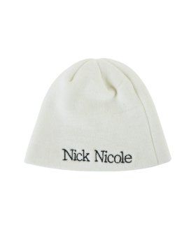 NICK&NICOLE(ニック&ニコール)の「NICOLE MINIMAL LOGO BEANIE_IVORY(Hats)」