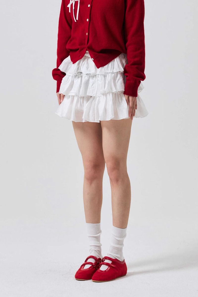 IVY MINI CANCAN SKIRT PANTS / WHITE