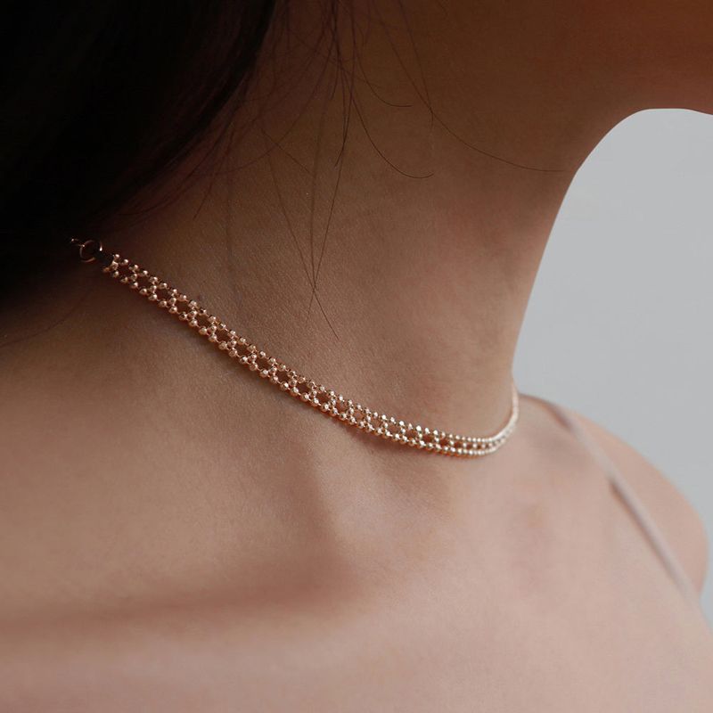 silver fleur necklace (vermeil)