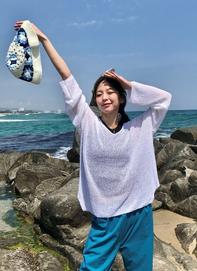 Arco iris（アルコイリス）の「Mamie knit （Tops）」