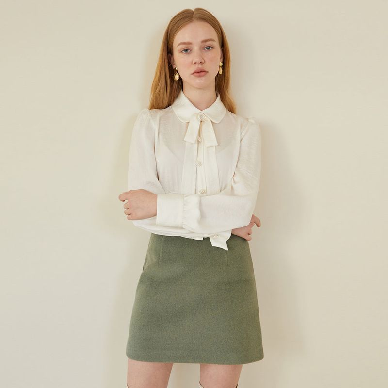 FREIHEIT(フライハイト)の「MODERN DART MINI SKIRT (EMERALD GREEN)(Skirts)」