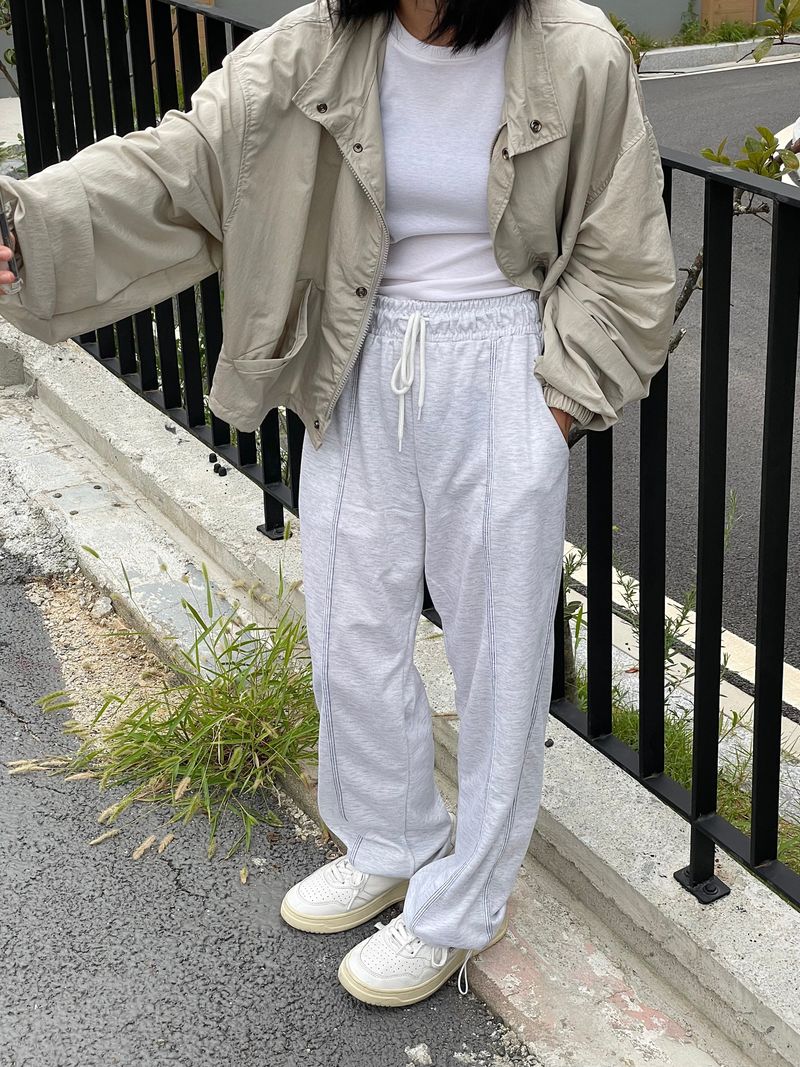 Loose fit nylon crop jk