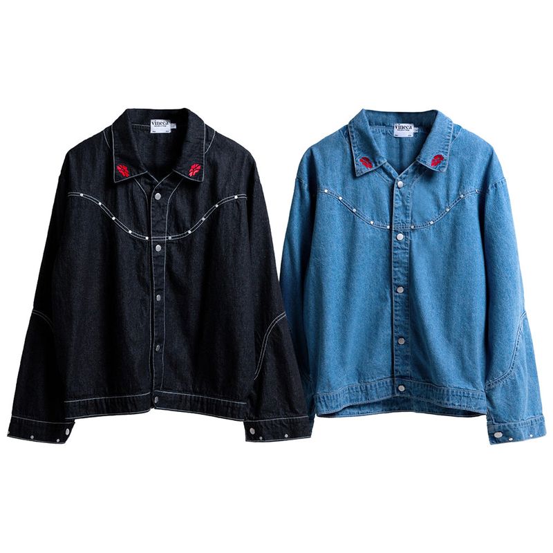 Vineca（ヴァイネカ）の「Vineca ワイルドスタッドシャツ（トップス）」