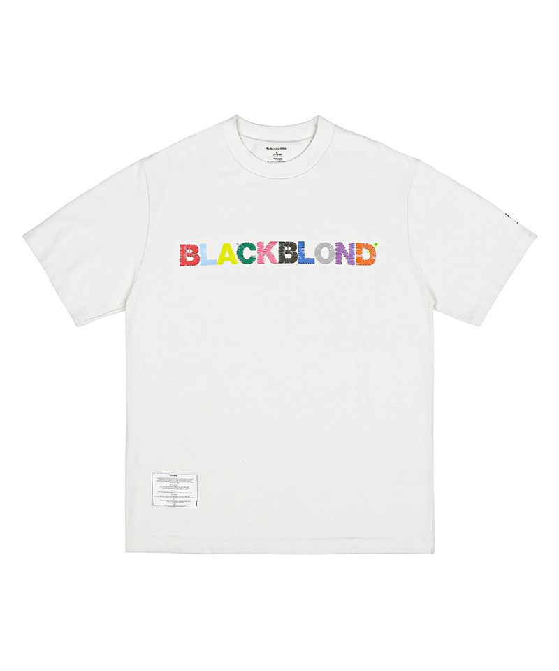 BLACKBLOND(ブラックブロンド)の「BBD Uncover Colors Logo Pigment T-Shirt (Vintage White)(Tops)」