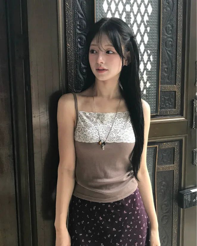 up tier lace camisole top