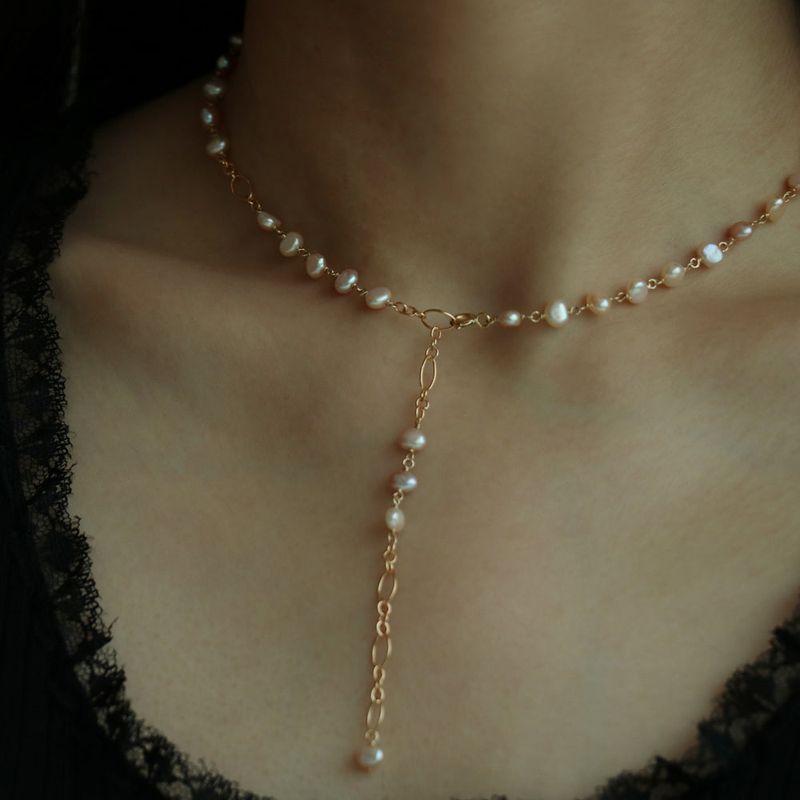 baby baroque pearl necklace