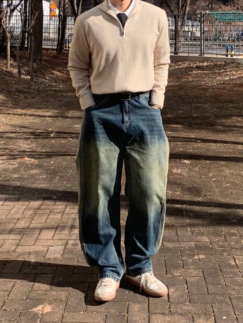 Side Denim Pants