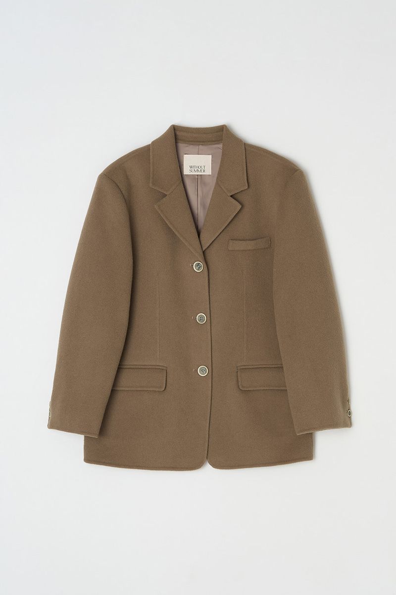 Daddy handmade half coat_camel