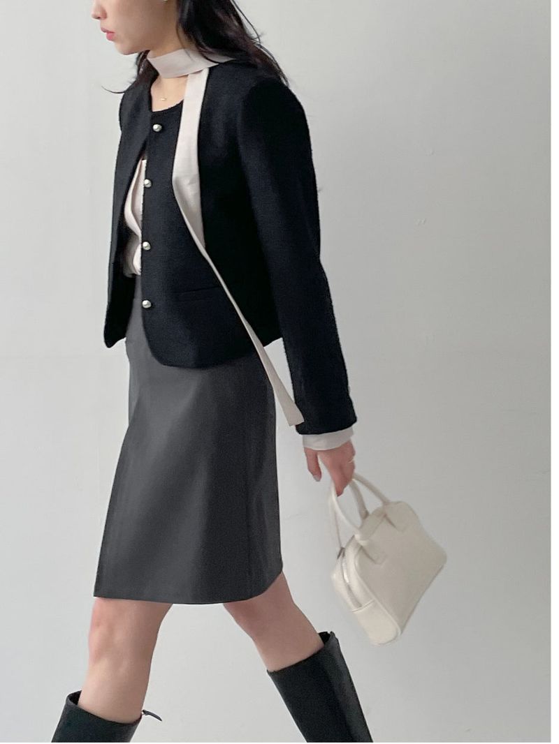 Kino Pleated Midi A-line Skirt
