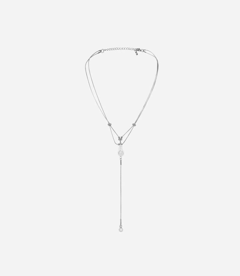 NEWALRIN Pearl Double-Strand Necklace
