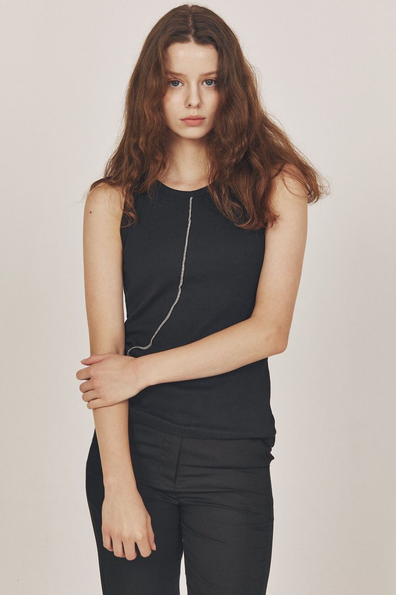 Diagonal Detail sleeveless