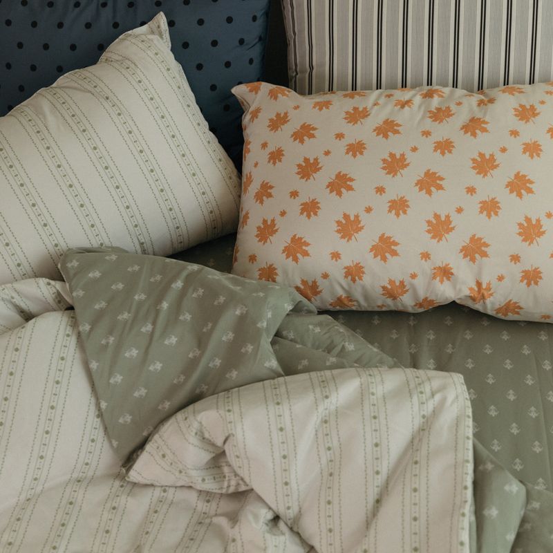 Dust-Free Fleur - Green Duvet Cover - K size