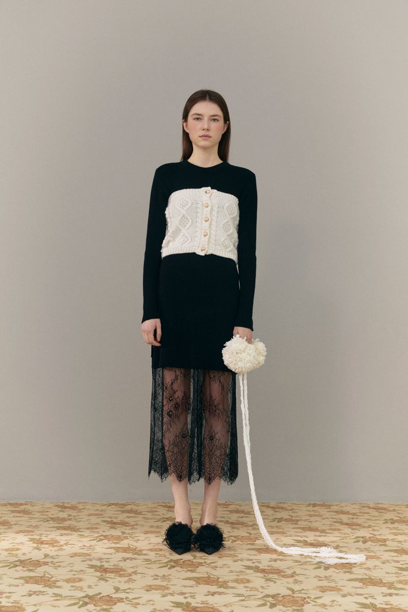 ROMANCHIC(ロマンシック)の「Tube top twin knit(Tops)」