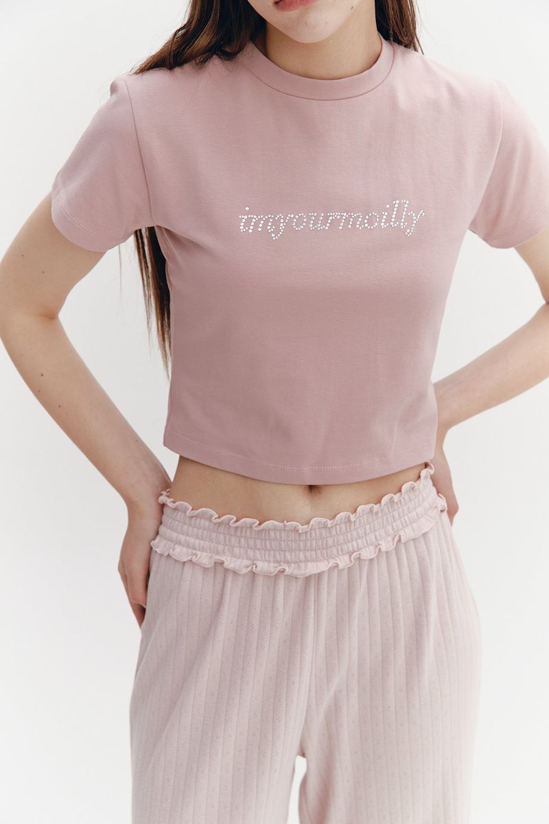 Crystal Hotfix T Pink