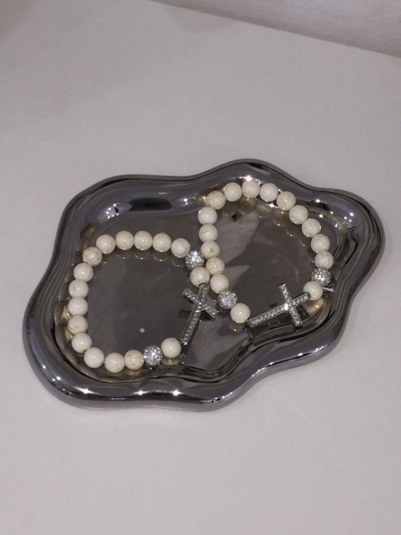 Crystal Cross Beads Bracelet