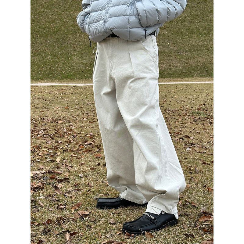LAURANT（ロラン）の「[Unisex] Under pin tuck wide pants(2color)（Pants）」