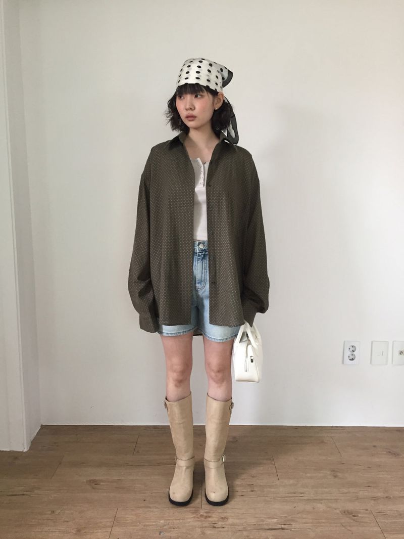 Buckle leather long boots (2color)
