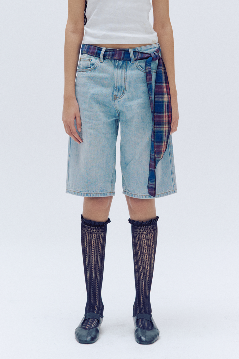 TRIP SHOP（トリップショップ）の「スカーフベルトデニムショーツ(P31125S)（パンツ）」