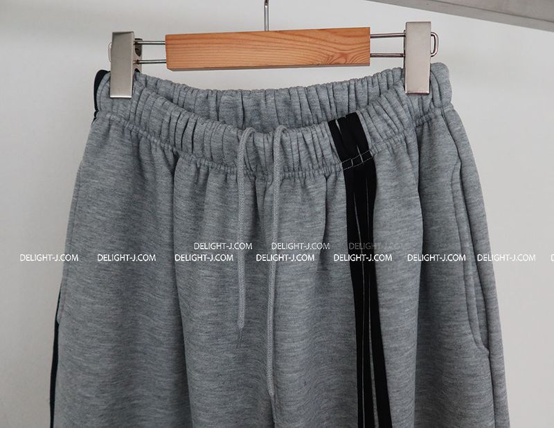 Breeze fleece-lined track string wide pants