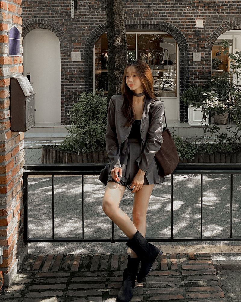 Carlet Jacket & Skirt Set (strap and underpants)