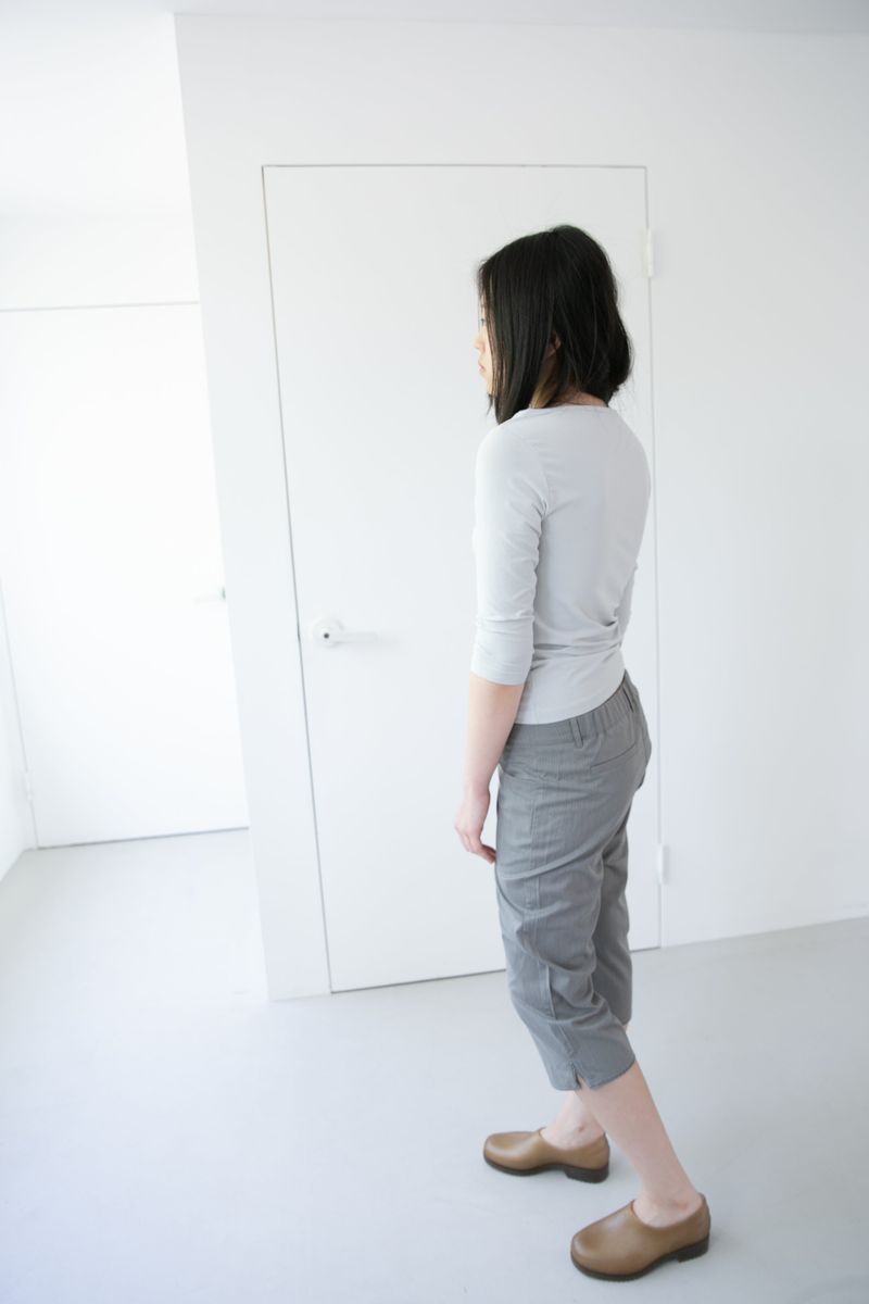gray capri sleeve top(3colors)