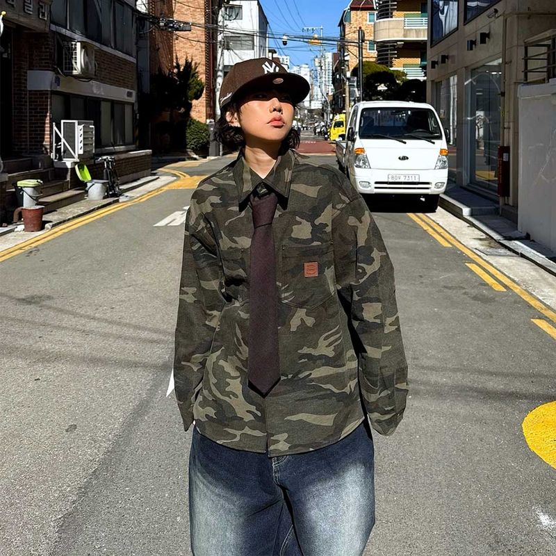 HundoP（ハンドピー）の「Vintage Camo Work Shirt（Tops）」