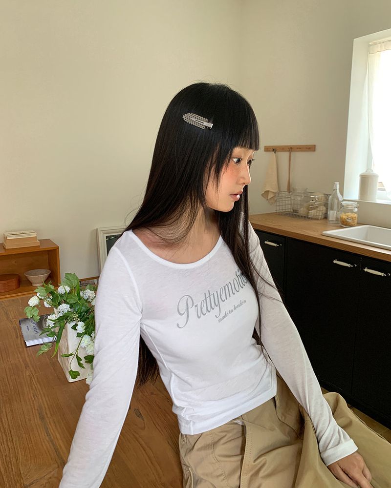 Meroon Dot Hair claw pin