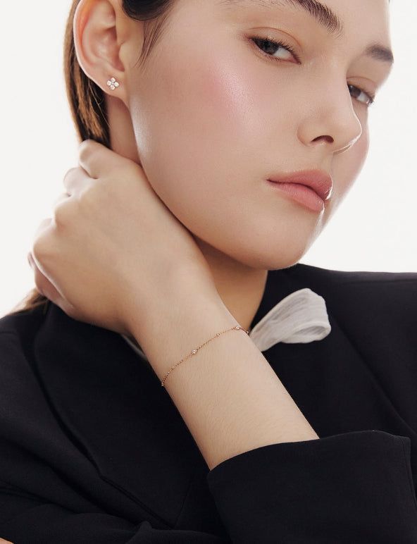 hyeres lor（イエール・ロール）の「26SS★ Truly Essence 14K Stone Station Bracelet（Accessories）」