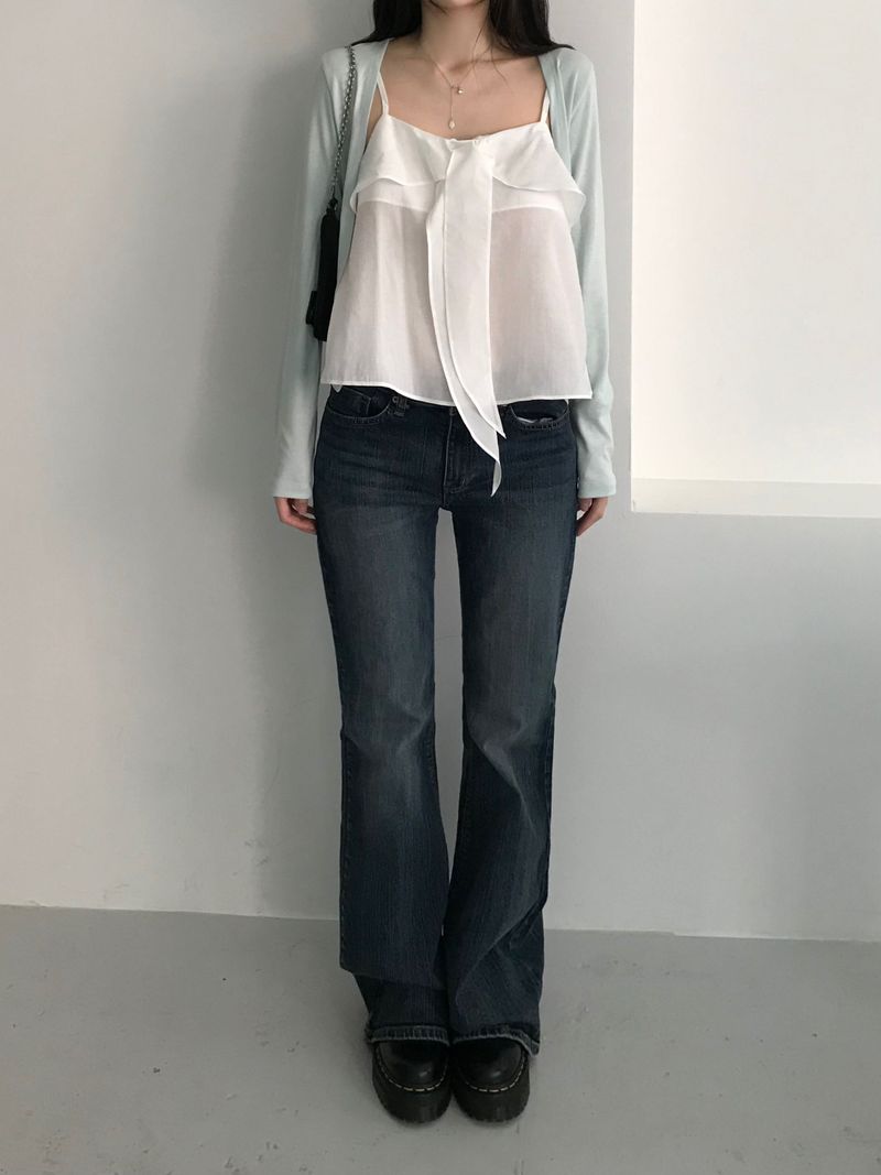 Kitten（キッテン）の「Standard Row Bootcut Denim Pants (one color)（Pants）」