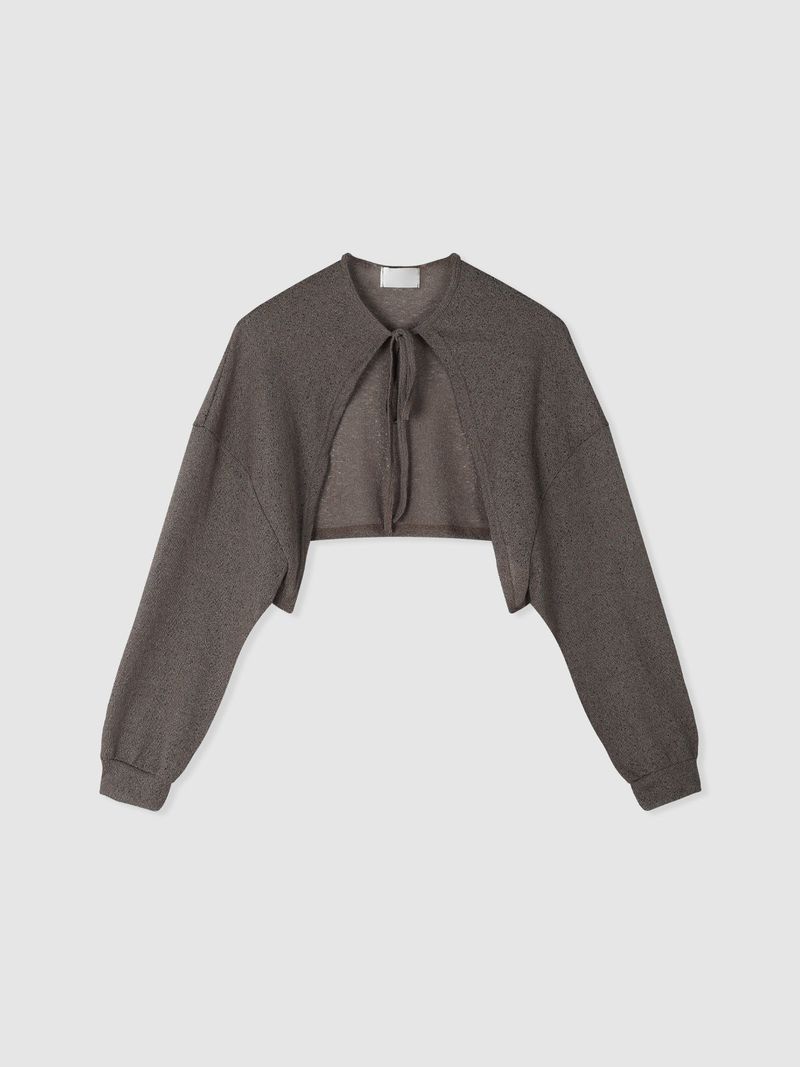 Airy Ribbon Tie Bolero (4c)