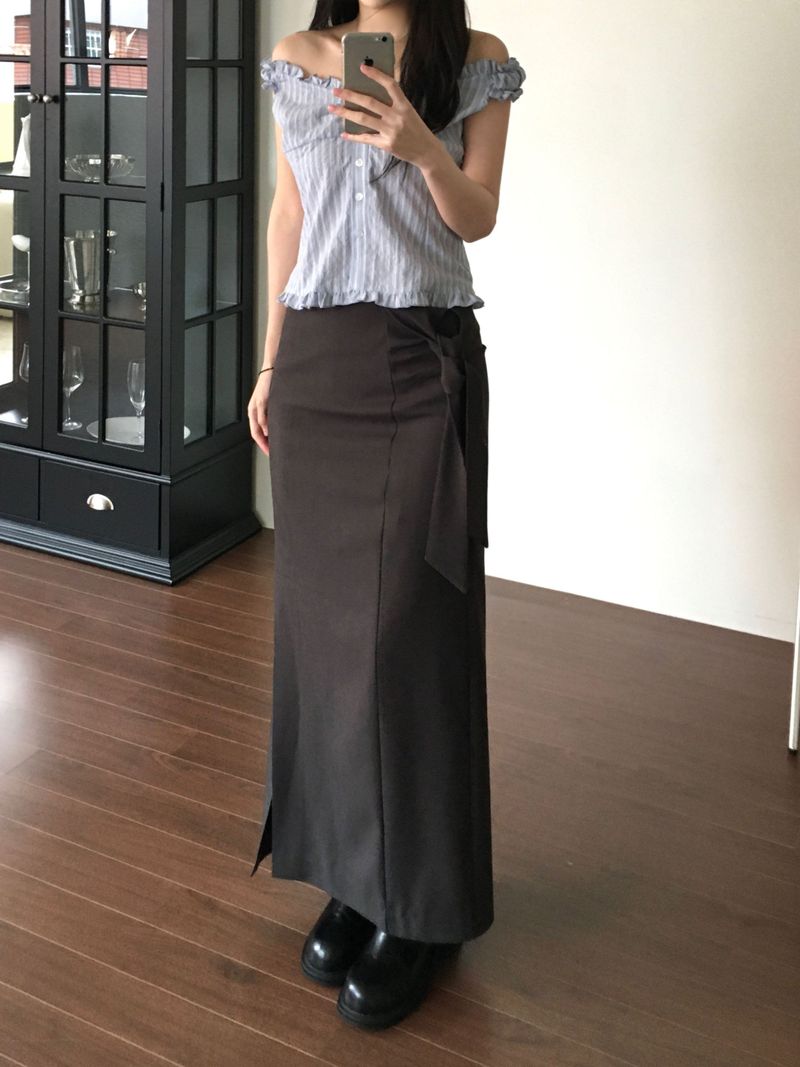 Flue Stripe Blouse (2 colors)
