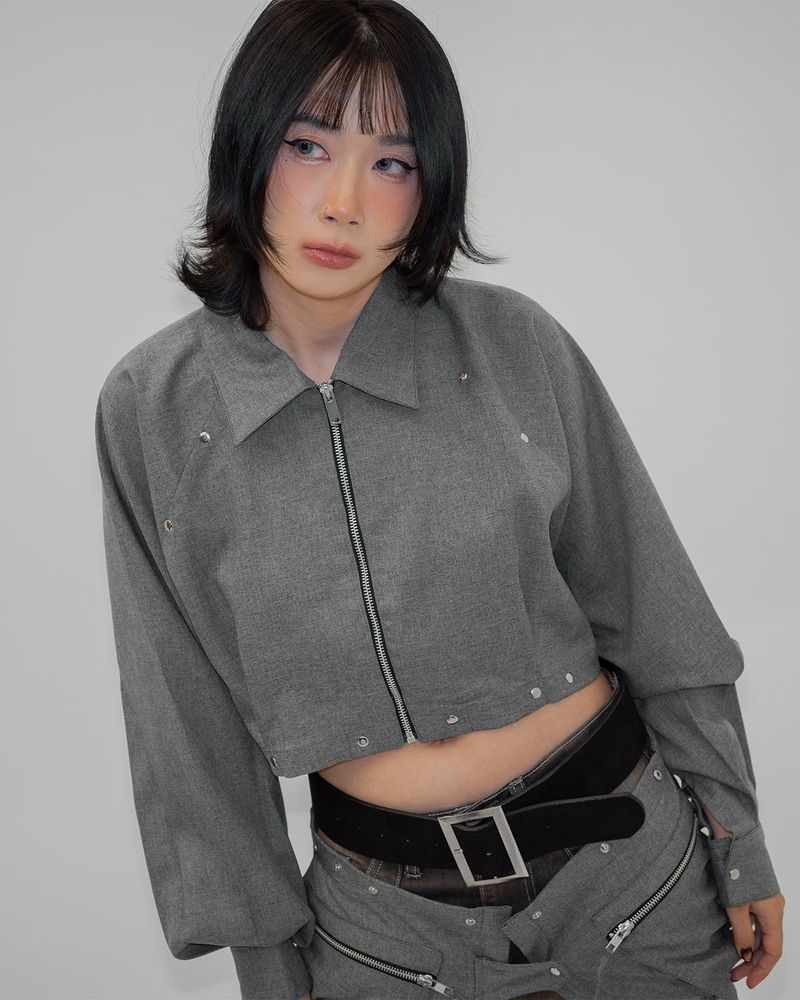 Utility Jacket (adjustable waist ties)