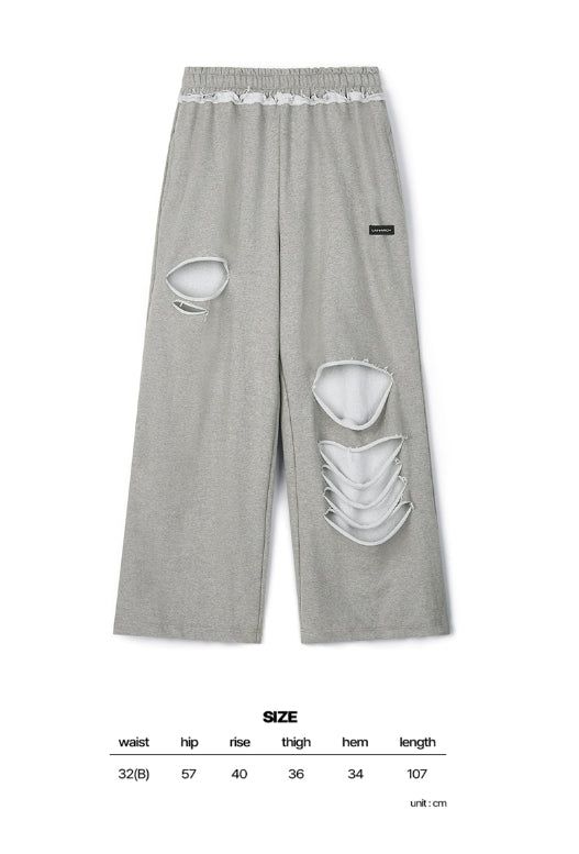 [LAN ARCHIVE] デストロイドワイドスウェットパンツ