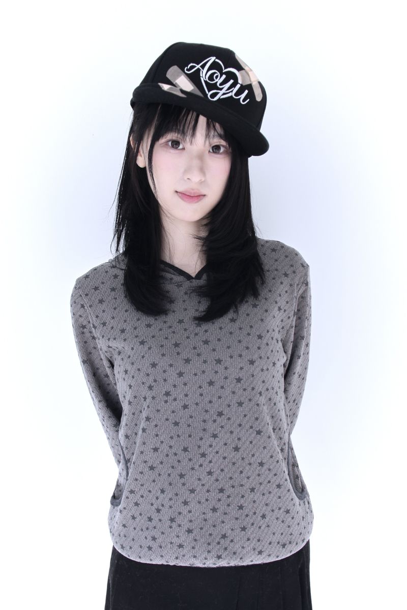 aoyu（アオユ）の「Star Mood Loose fit Hooded T-shirt (2color)（Tops）」
