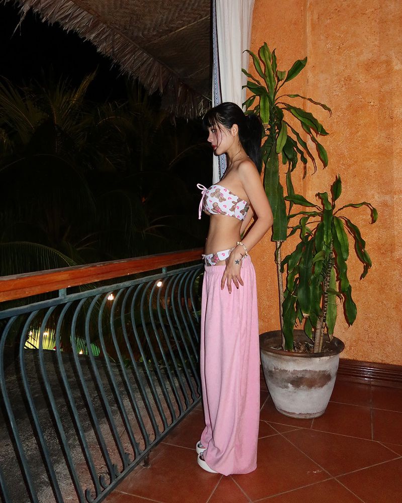 Towel Terry Strap Jogger & Wide Long Pants