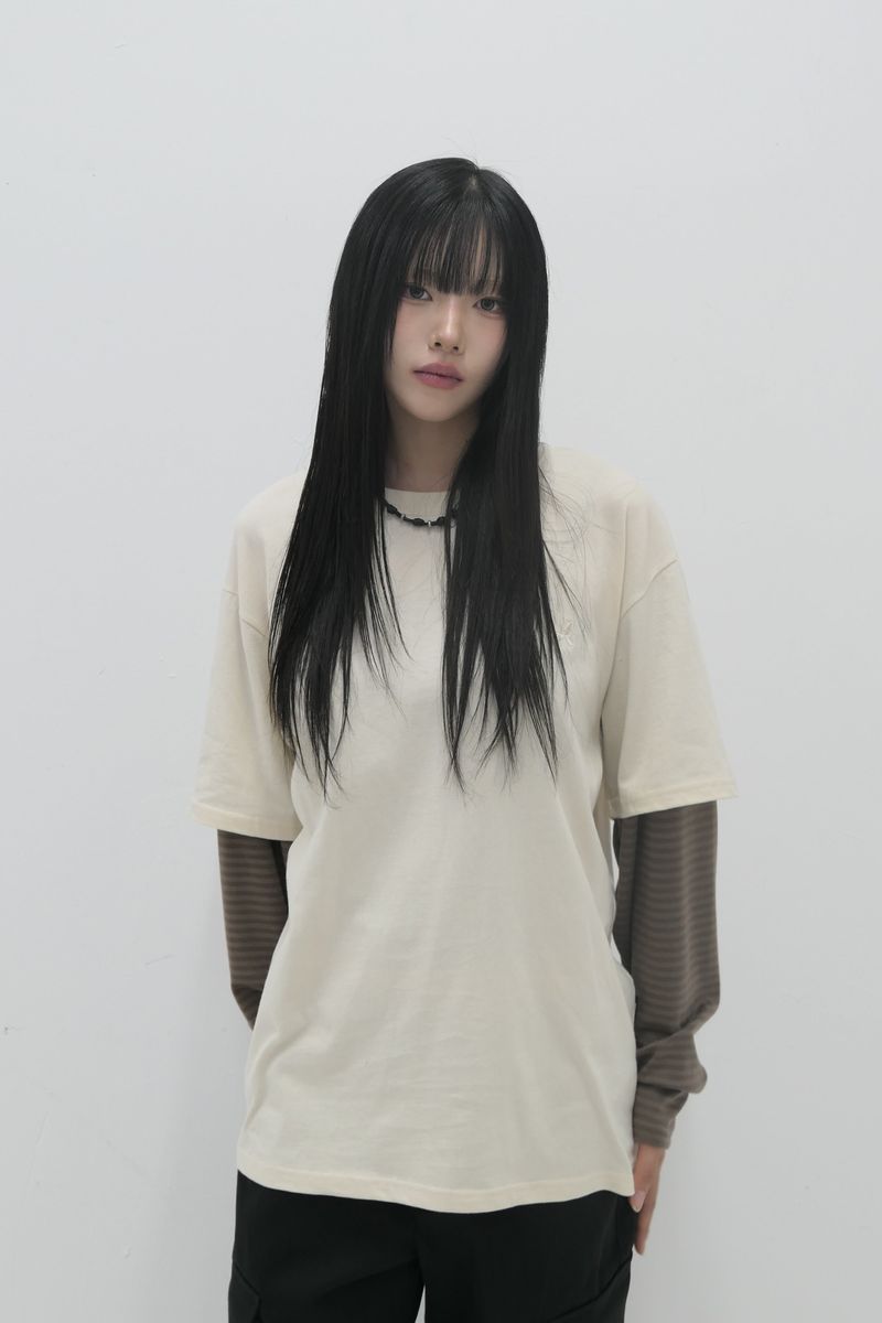 Layered Stripe T-Shirt Yellow