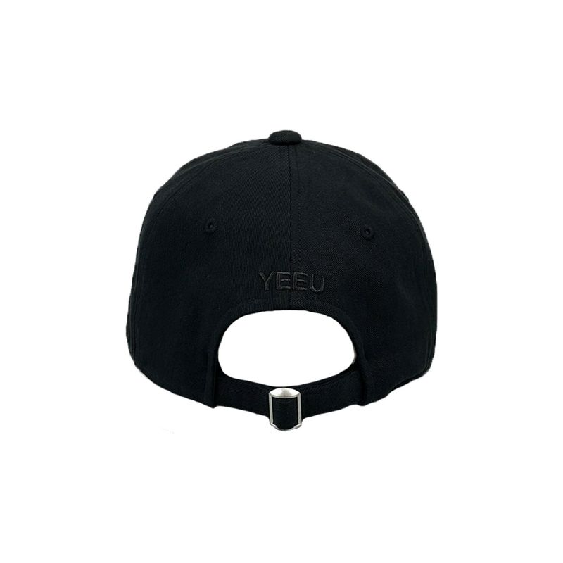 BASIC LOGO WASHED BALL CAP (BLACK)