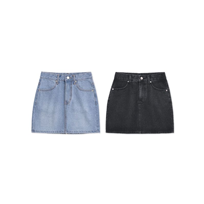 ODDSTUDIO（オッドスタジオ）の「BACK SLIT DENIM SKIRT - 2COLOR（Skirts）」