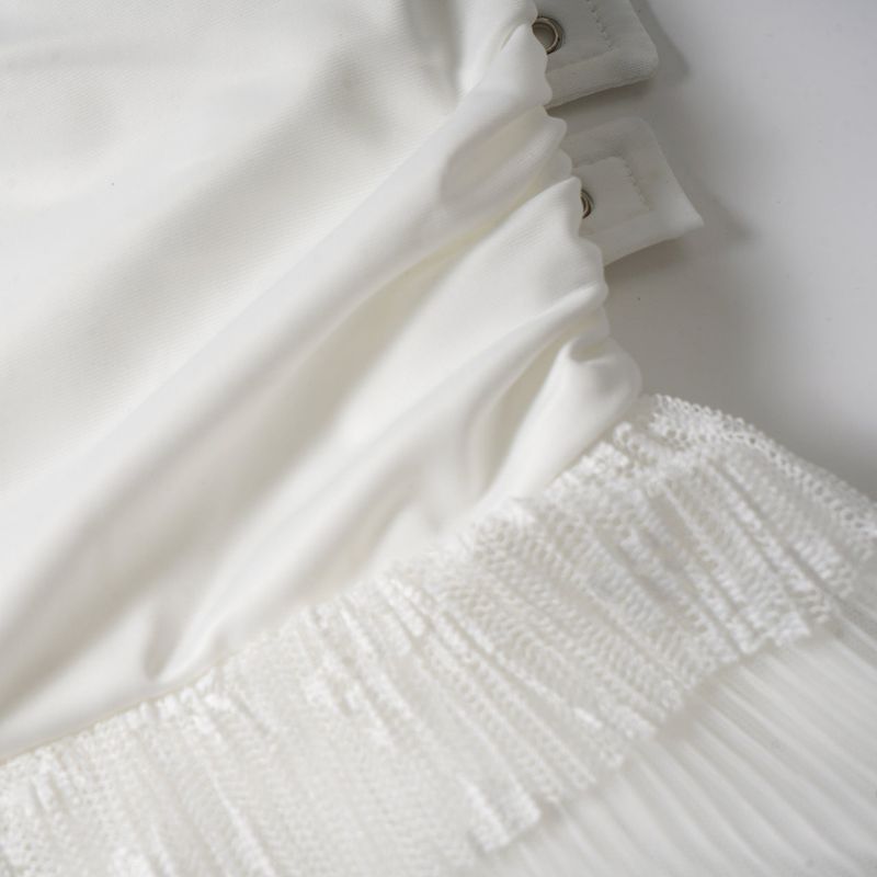 Double Belted Ribbon Frill Skirt
