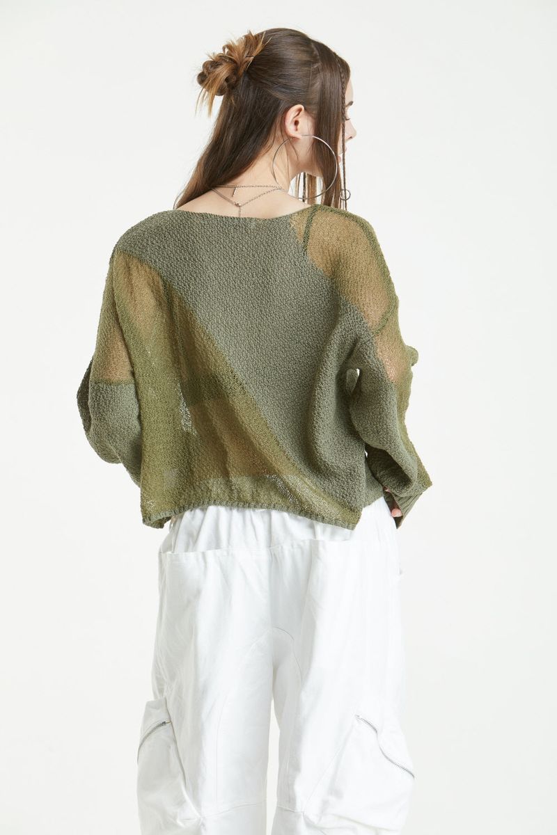 HAND SEE-THROUGH KNIT