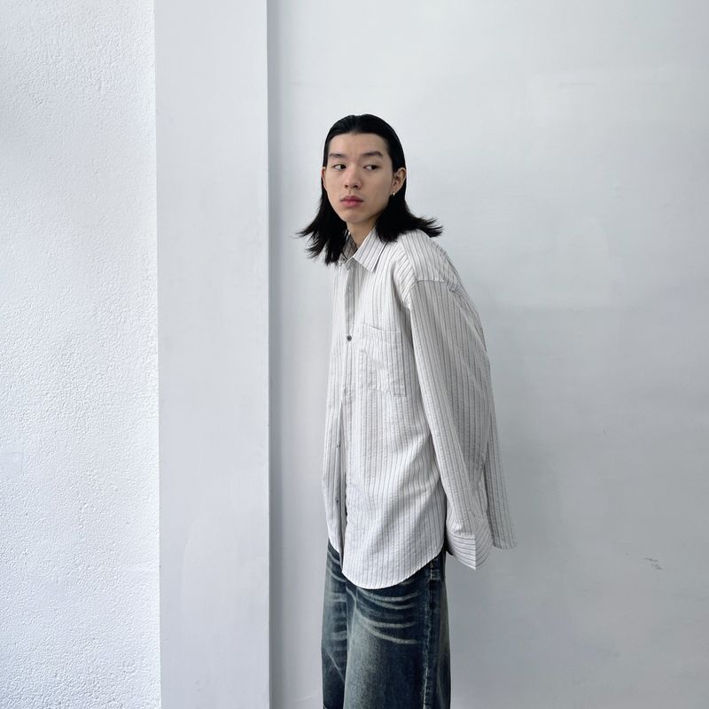 Grey Mist Stripe Shirt