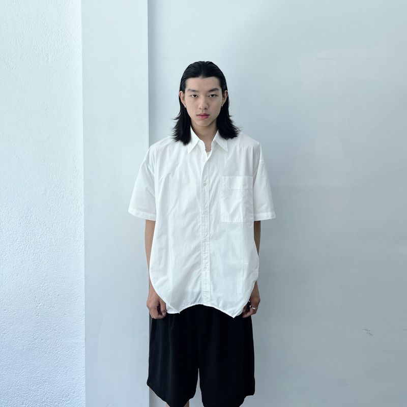 FADE MEET（フェードミート）の「Flow Curve Oversized Shirt（Tops）」